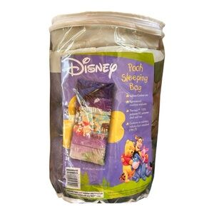 Vintage Disney Winnie the Pooh Kids Indoor Outdoor Sleeping Bag 29 x 60”